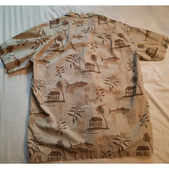 Red Macaw Trading Company Men's Hawaiian Shirt sz L - Picture 4 of 7